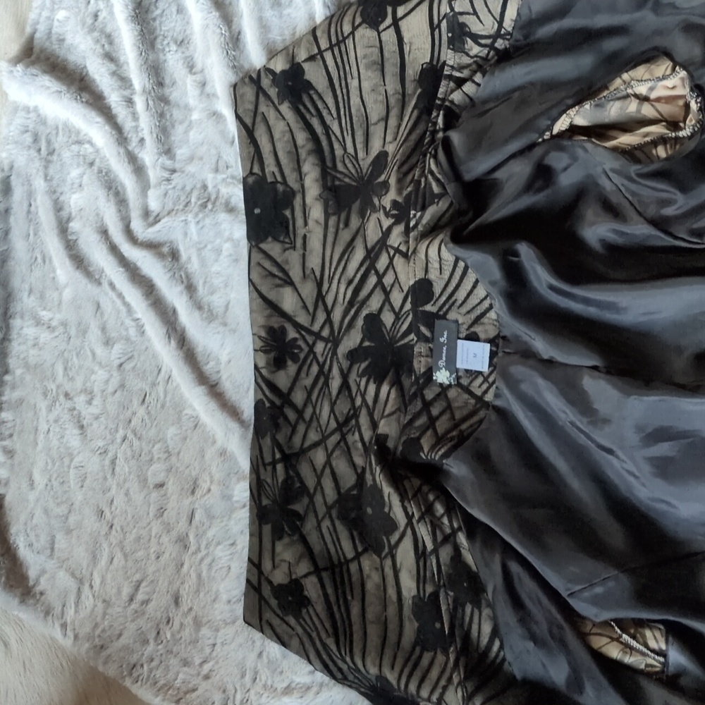 Damee Floral Black and Gray Women's Jacket - Picture 6 of 7